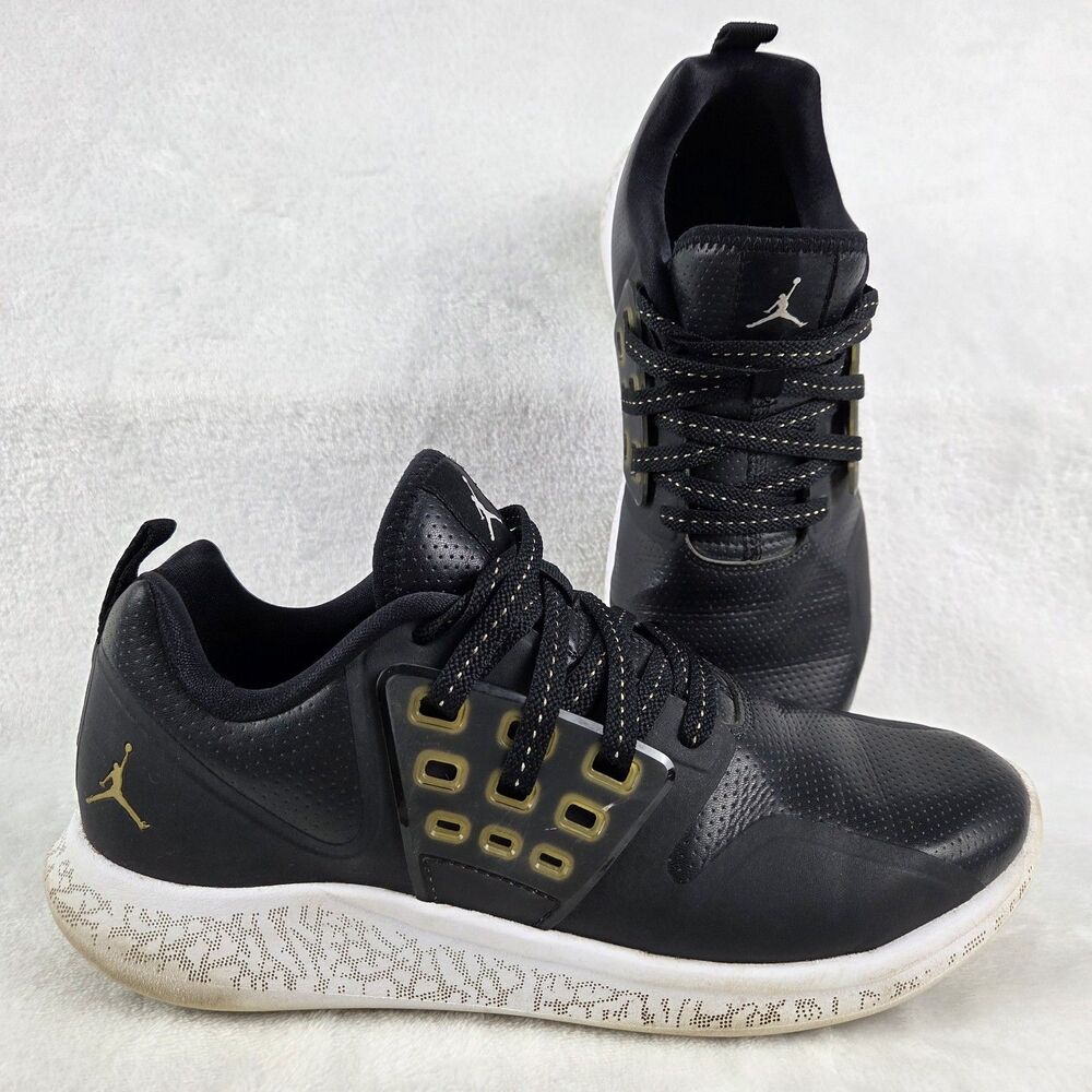 Jordan Grind BG Black Gold Running Shoes Youth Size 7Y AH4375-031